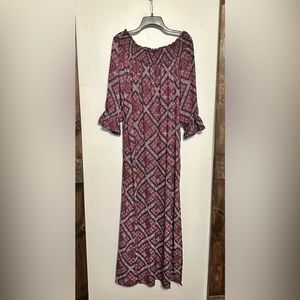 Off the shoulder maxi dress